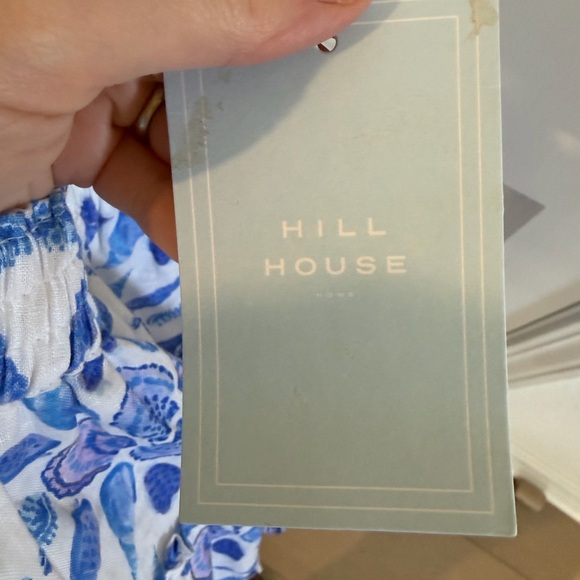 Hill House Home Blue Floral Ruffle Mini Skirt NWT Size M - Picture 7 of 8